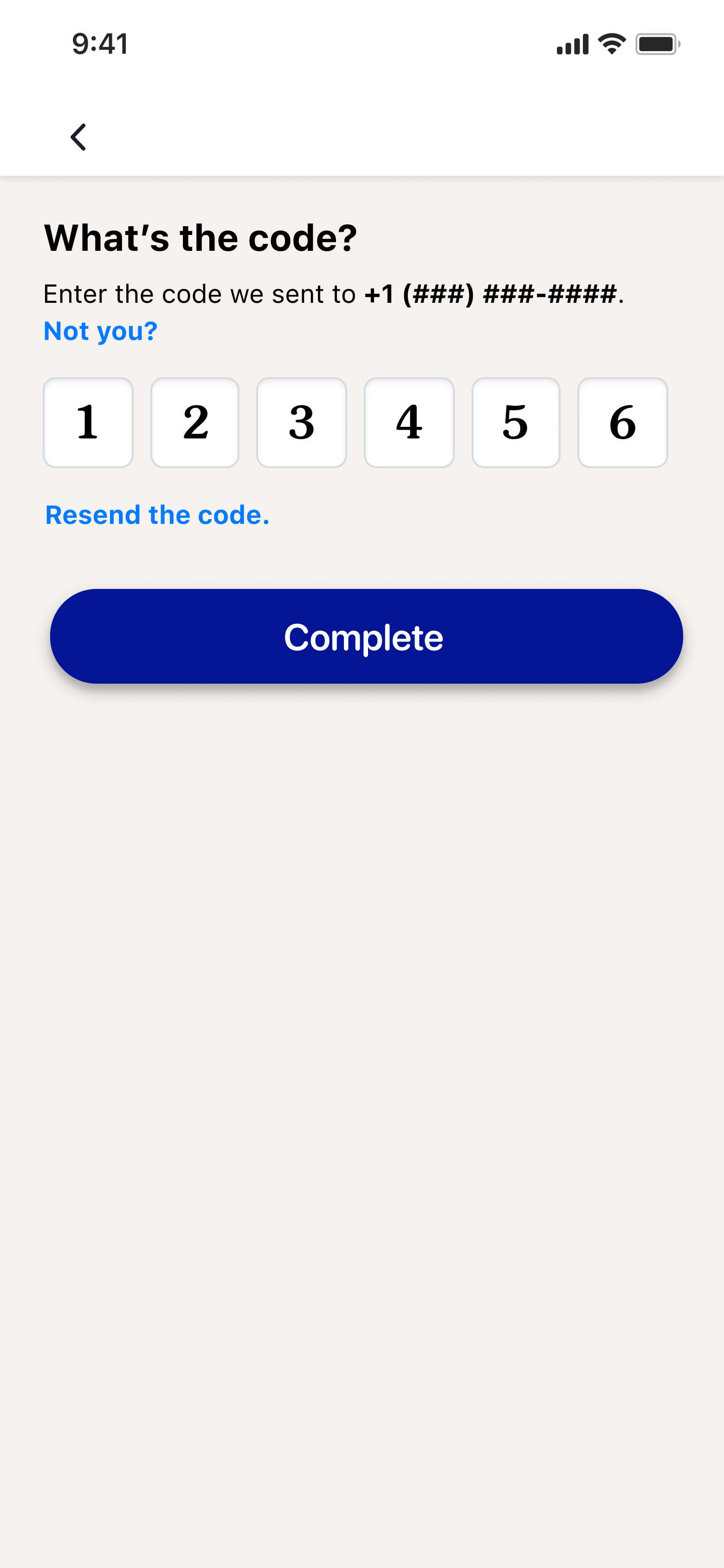 Phone verification